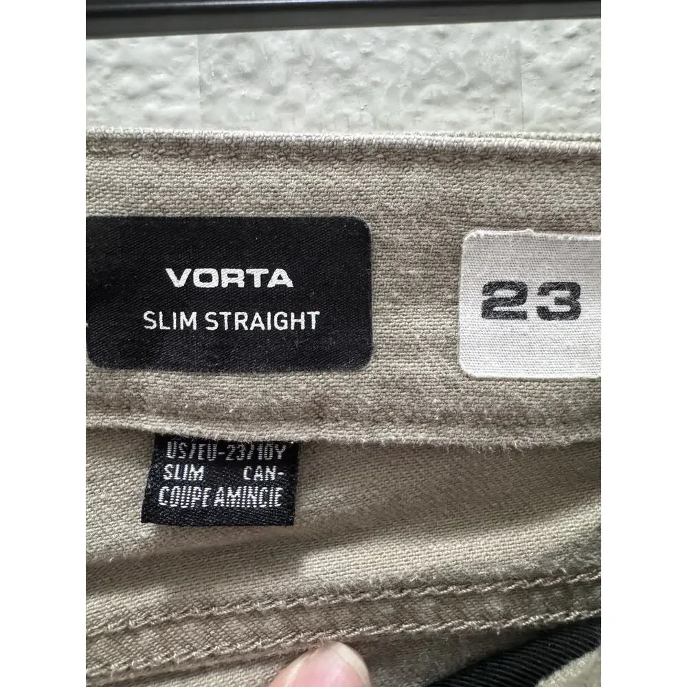 Volcom Vorta Slim Straight Boys' Gray Denim Jeans Size 23 SIze 10 Youth - Picture 6 of 11